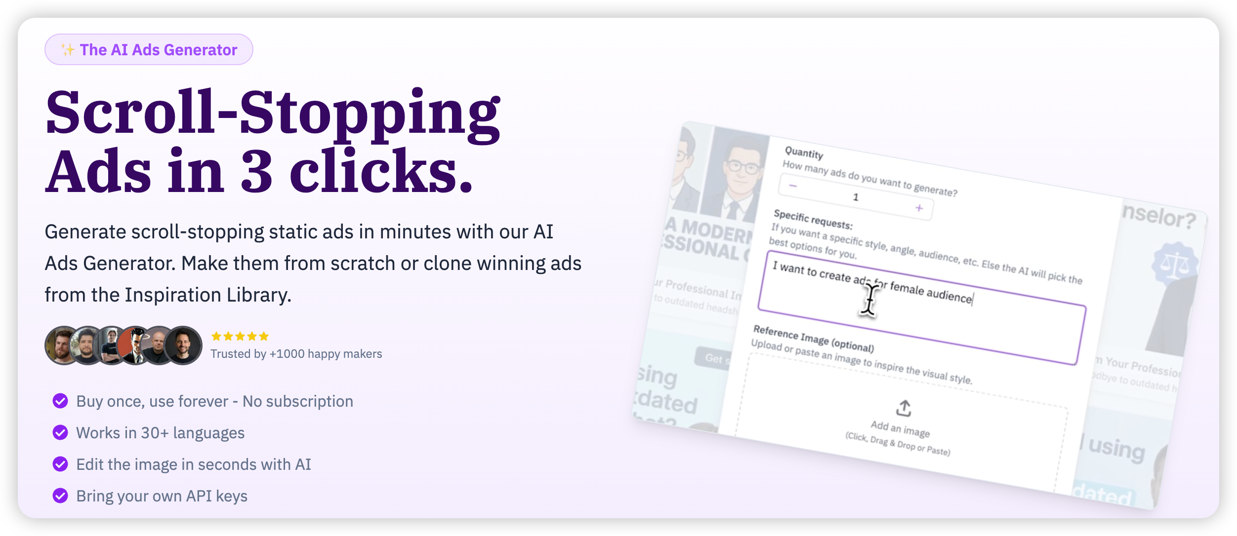 GenerateAds.ai Feature Overview