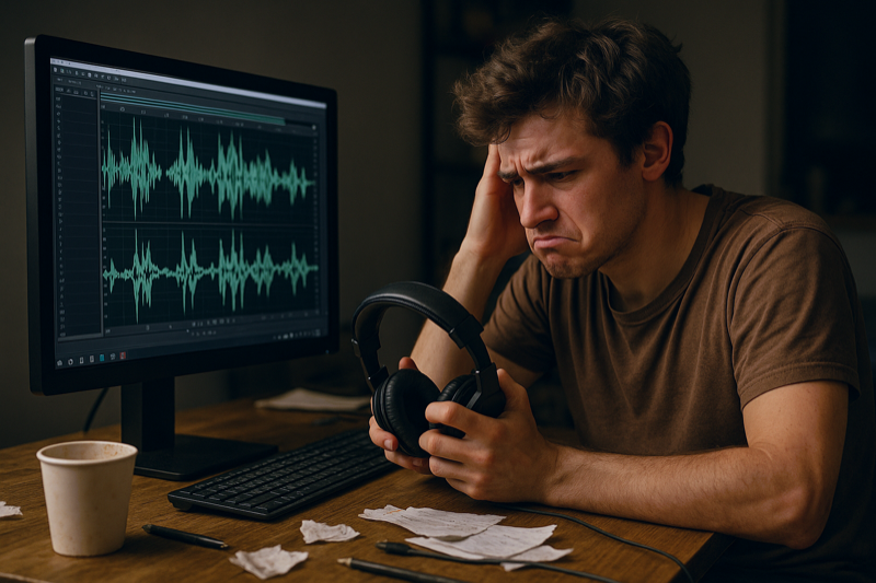 User frustrated with poor quality audio files